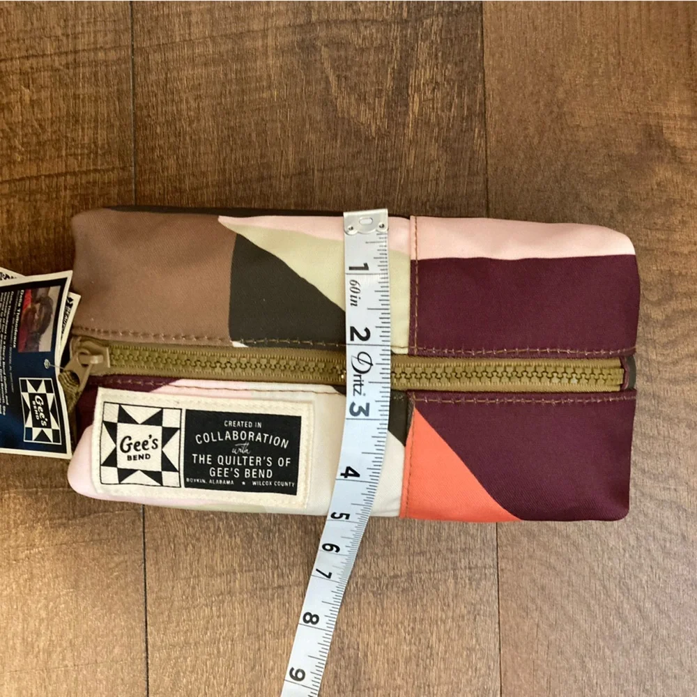 Gee’s Bend x Target NWT Quilted Pouch Geo Colorblock Cosmetic Pouch